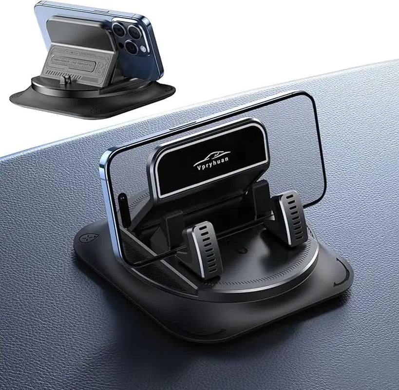 Universal 360° Rotatable Car Phone Mount, Dashboard Non-Slip Phone Holder, Stable Bracket for All Smartphones
