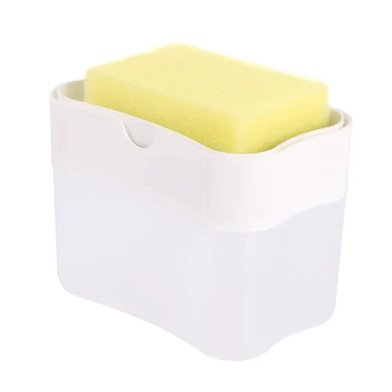 Kitchen Style Automatic Liquid Dispenser Dishwashing Brush Pot Tool Soap Dispenser with Press Cleaning Pot Brush