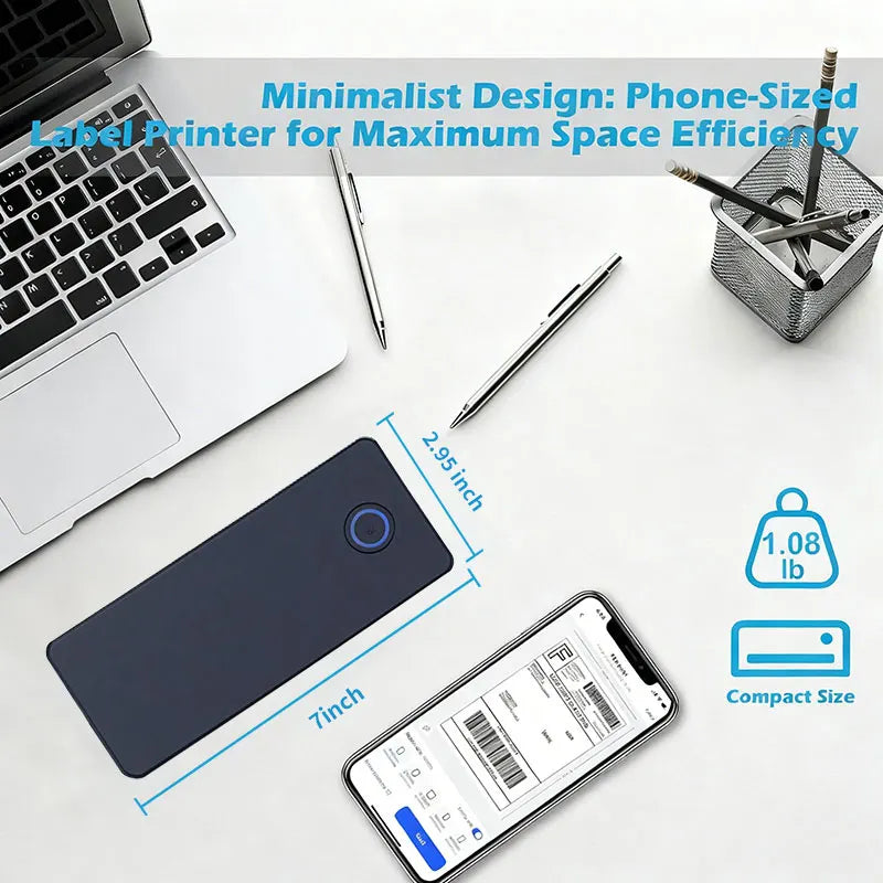 Wireless Bluetooth Thermal Shipping Label Printer 4X6 Support Android Mac Iphone Windows - Shipping Label Printer