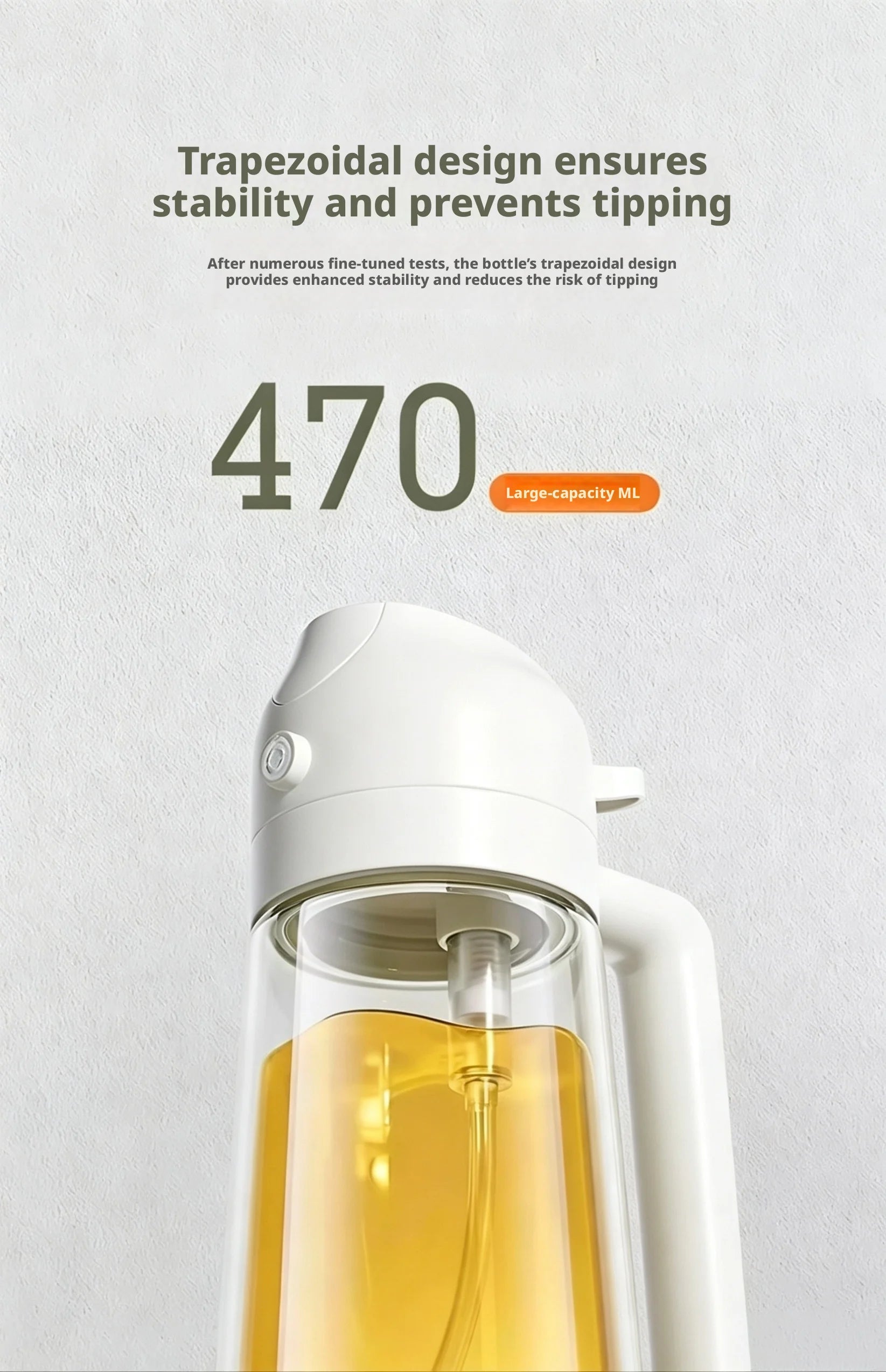 Glass Spray Oil Pot - Commercial Use for Catering, Household Use for Seasonings, Oil Bottle for Baking, Spray Oil Bottle for Hom