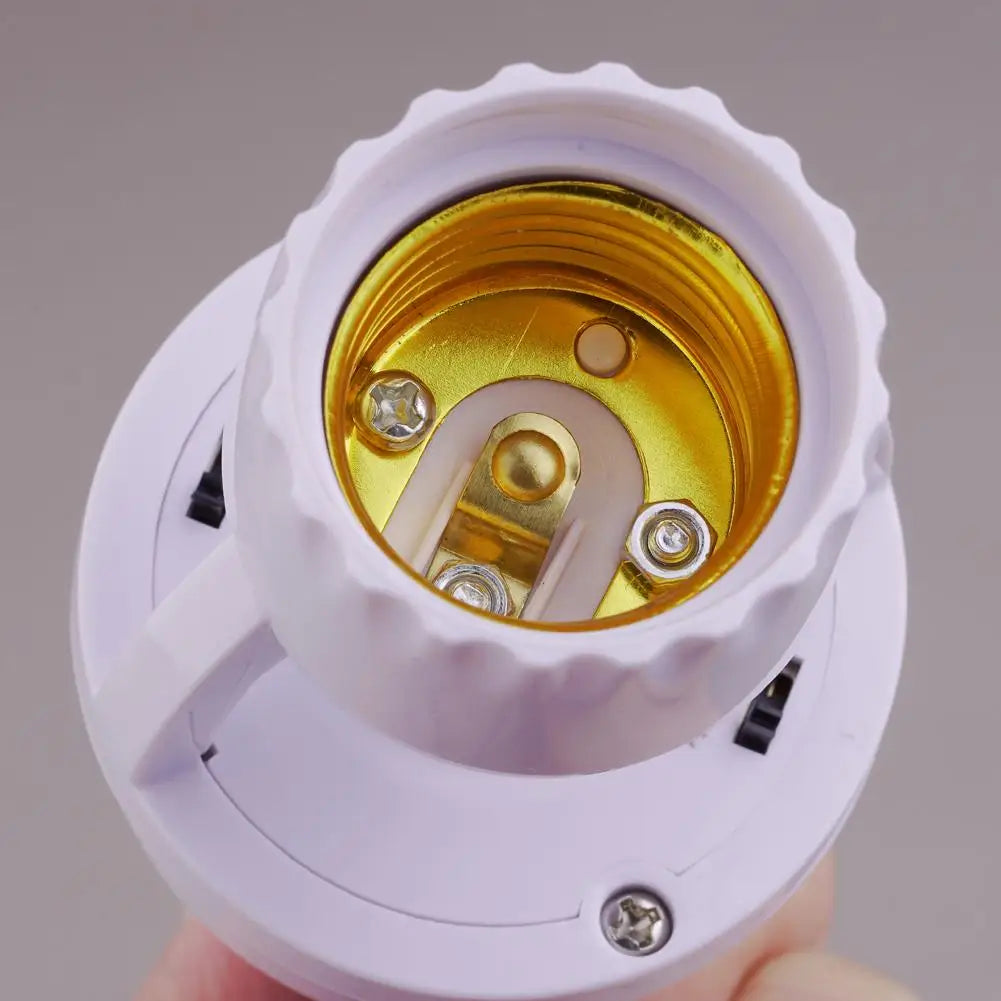 PIR Motion Sensor Lamp Holder E27 Smart Light Bulb Holder Adapter Auto On/Off Motion Light Socket for Porch Staircase Basement