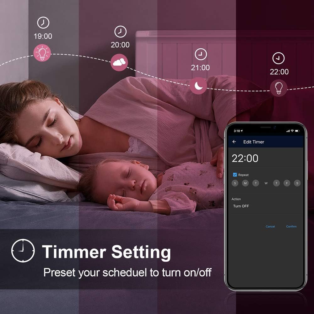Surplife App Smart Wifi Light Bulb-9W