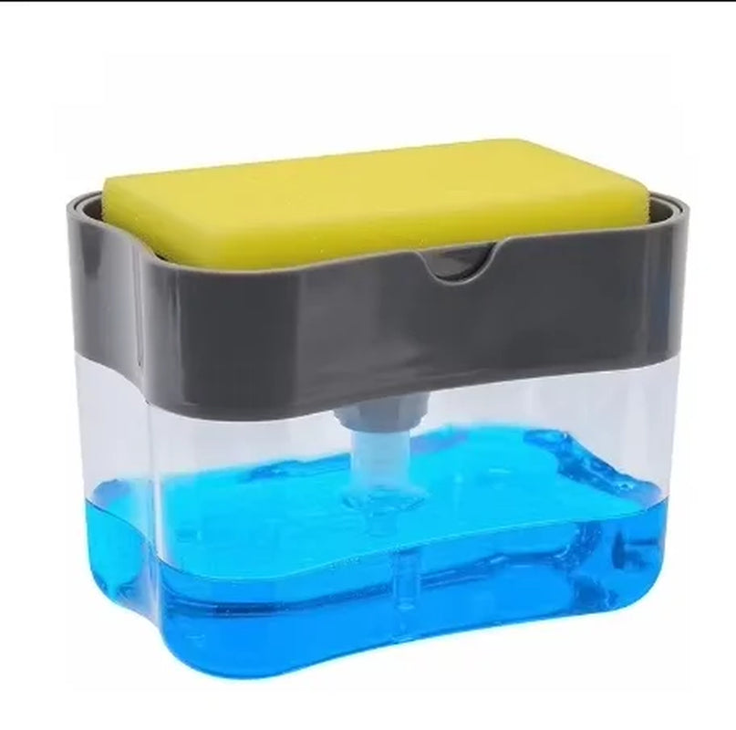 Kitchen Style Automatic Liquid Dispenser Dishwashing Brush Pot Tool Soap Dispenser with Press Cleaning Pot Brush